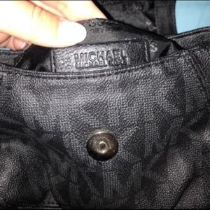 Black Michael Kors with silver
